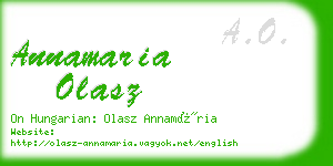 annamaria olasz business card